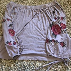 American eagle LN off shoulder top XS